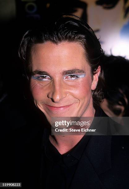 Christian Bale attends premiere of 'Velvet Goldmine,' New York, October 26, 1998.