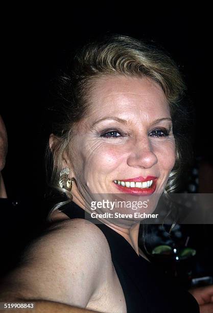 Angie Bowie out clubbing, New York, July 1, 1993.