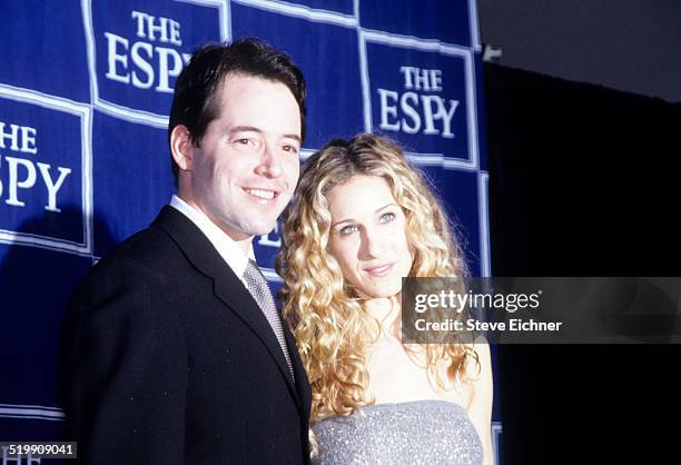 Matthew Broderick and Sarah Jessica Parker at the ESPY awards, New York, February 15, 1999.