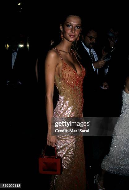 Gisele Bundchen at the Metropolitan Museum's Costume Institute gala exhibition, New York, New York, 1990s.