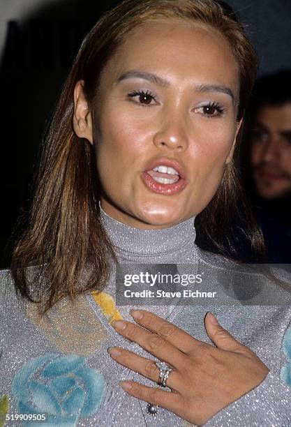 Tia Carrere at VH-1 Fashion awards, New York, October 23, 1998.