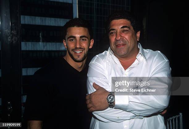 Jason Cerbone and Vincent Pastore at event, New York, June 19, 2001.