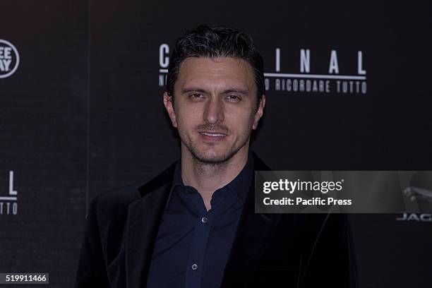 Actor Dragos Savulescu during a photocall for 'Criminal' at Hotel Bernini.