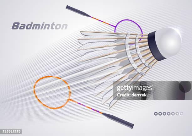 badminton - shuttlecock stock illustrations