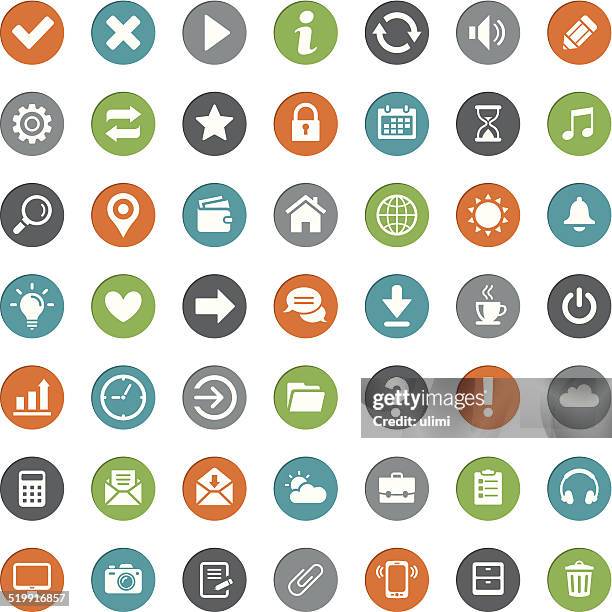 illustrazioni stock, clip art, cartoni animati e icone di tendenza di set di icona - sheet-music-icon