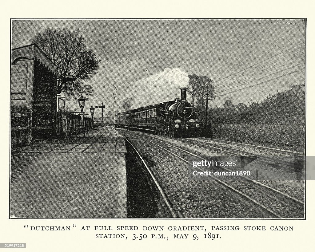 Victorian steam train the Dutchman