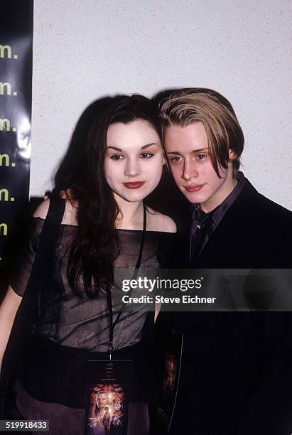 Rachel Miner and Macaulay Culkin at premiere of 'Star Wars the Phantom Menace,' New York, May 16, 1999.