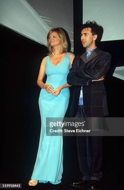 Cheryl Tiegs and Alan Cumming at event, New York, 1990s.