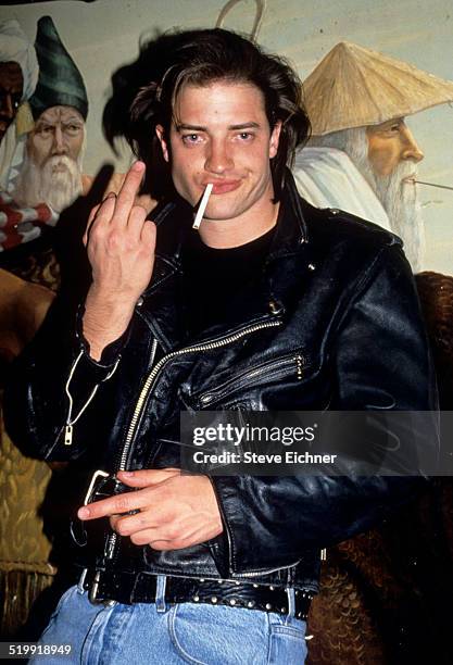 Brendan Fraser at Tunnel Club, New York, New York, April 7, 1994.