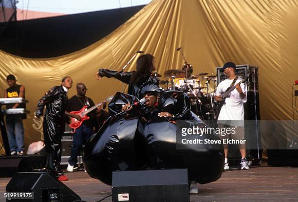 Missy Elliot performs at Lilith Fair at Jones Beach, New York, New York, July 16, 1998.