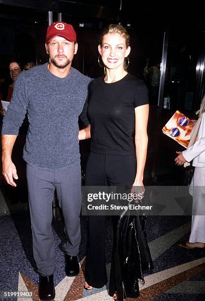 Faith Hill and Tim McGraw at event, New York, 1990s.