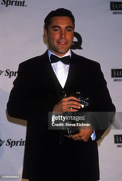 Oscar De La Hoya at GQ Man of the Year awards, New York, October 21, 1999.