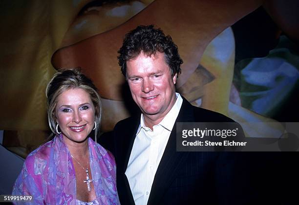Kathy Hilton and Rick Hilton at Hugo Boss store opening, New York, May 8, 2001.