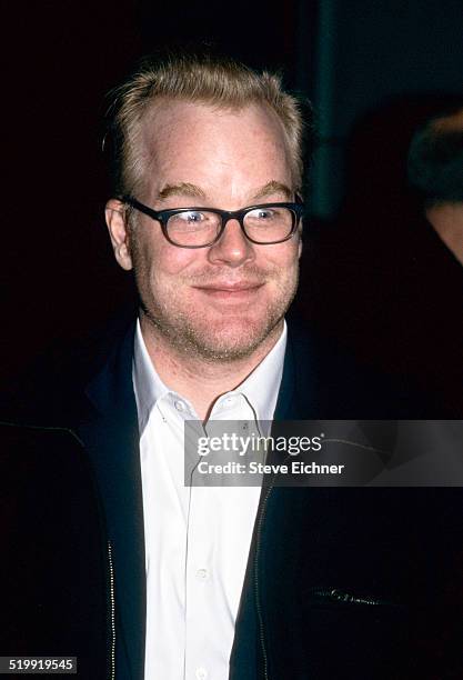 Philip Seymour Hoffman at event, New York, 1990s.