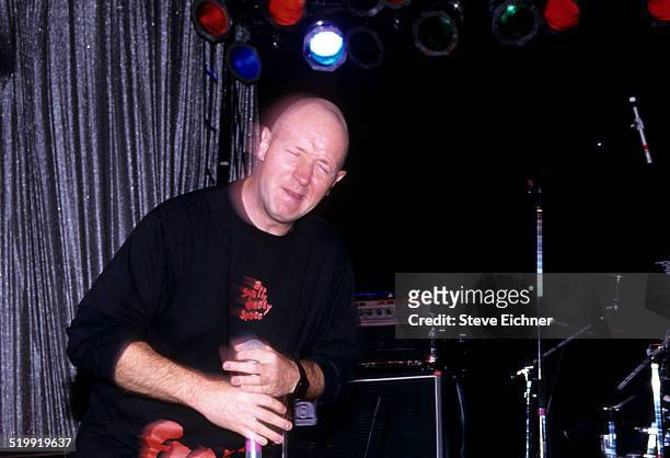 Rob Halford of Judas Priest performs, California, March 12, 1995.