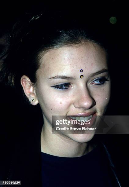 Scarlett Johansson at premiere of 'I'm Still Here Damn It,' New York, November 5, 1998.