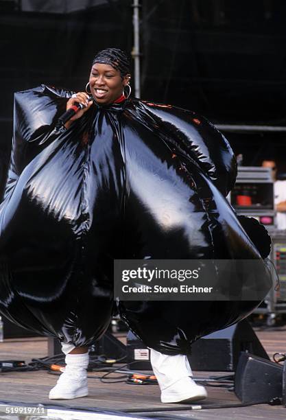 Missy Elliot performs at Lilith Fair at Jones Beach, New York, New York, July 16, 1998.