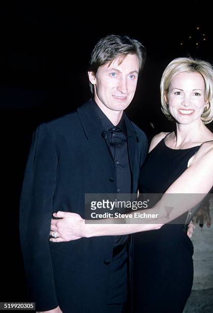 Wayne Gretzky and Janet Jones at CFDA awards at Lincoln Center, New York, New York, February 3, 1997.