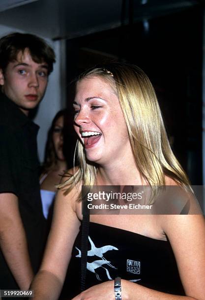 Melissa Joan Hart at Britney Spears post-concert party at Bowery Bar, New York, New York, July 7, 1999.