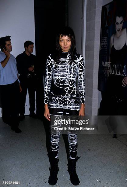 Irina Pantaeva at Details magazine party, New York, October 13, 1999.