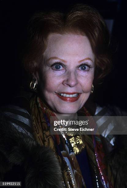 Arlene Dahl at premiere of 'Diamonds,' New York, December 2, 1999.