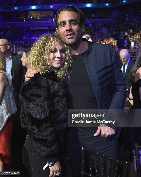 Juno Temple and Bobby Cannavale attend the 31st Annual Rock And Roll Hall Of Fame Induction Ceremony at Barclays Center of Brooklyn on April 8, 2016...