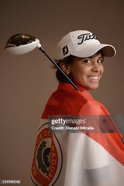 Julieta Granada poses for a portrait during the KIA Classic at the Park Hyatt Aviara Resort on March 23, 2016 in Carlsbad, California.