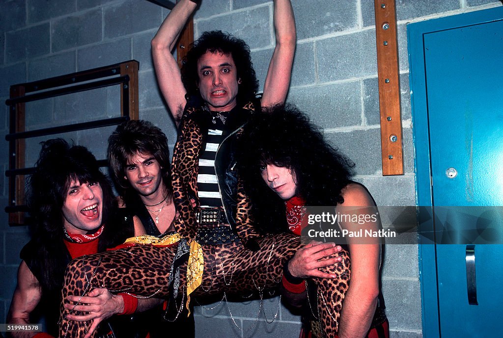 Quiet Riotearly Backstage portrait of American Rock band Quiet Riot at the UIC... News ...