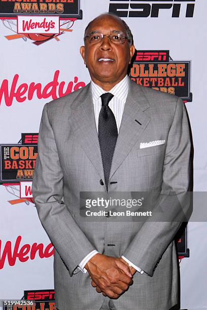 Basketball coach Tubby Smith attends the 2016 College Basketball Awards Presented By Wendy's at Microsoft Theater on April 8, 2016 in Los Angeles,...