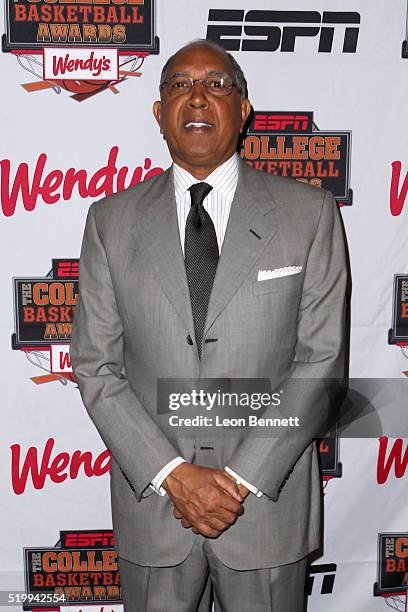 Basketball coach Tubby Smith attends the 2016 College Basketball Awards Presented By Wendy's at Microsoft Theater on April 8, 2016 in Los Angeles,...