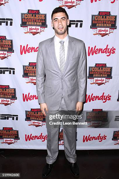 Iowa StateÕs George Niang winner of the Karl Malone Power Forward of the Year Award attends the 2016 College Basketball Awards Presented By Wendy's...