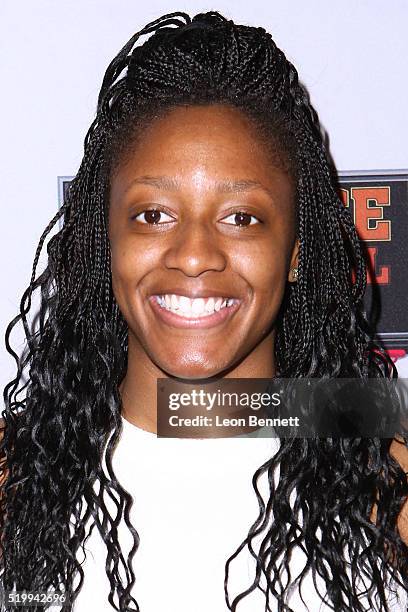 Ohio State's Kelsey Mitchell attends the 2016 College Basketball Awards Presented By Wendy's at Microsoft Theater on April 8, 2016 in Los Angeles,...