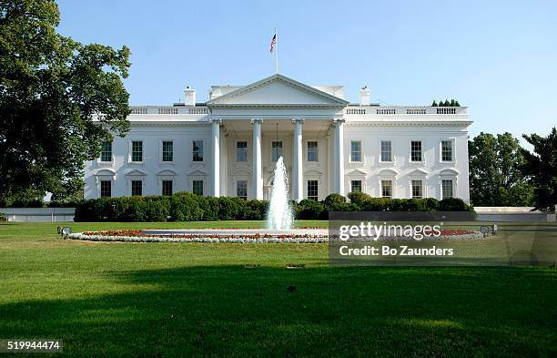 the white house - weißes haus washington stock-fotos und bilder