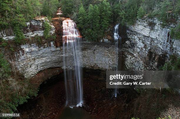 waterfalls and canyon - fall creek falls state park stock pictures, royalty-free photos & images