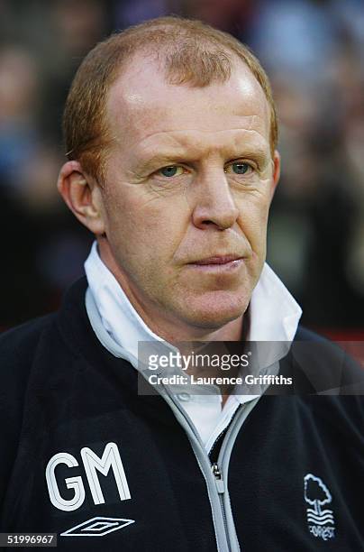 Gary Megson of Nottingham Forest gives out instructions from the touchline during the Coca-Cola Championship match between Nottingham Forest and...