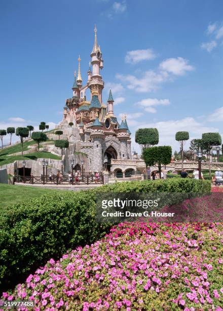 sleeping beauty's castle - disney land castle stock pictures, royalty-free photos & images