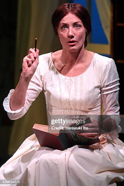 Joely Richardson plays Emily Dickinson in "The Belle of Amherst," written by William Luce and directed by Steve Cosson, at Westside Theater on Monday...