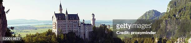 castelo de neuschwanstein, baviera, alemanha - schloss neuschwanstein imagens e fotografias de stock