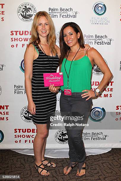 Rainy Kerwin and Narmar Hanna attend Palm Beach International Film Festival 2016 - Filmmakers Meet And Greet on April 7, 2016 in Manalapan, Florida.