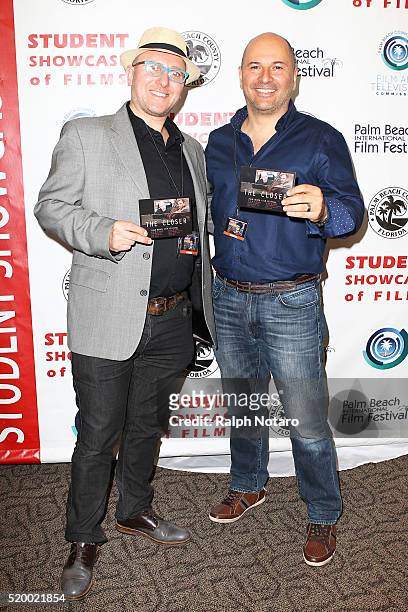 Isac Broyn and Eli Hershko attend Palm Beach International Film Festival 2016 - Filmmakers Meet And Greet on April 7, 2016 in Manalapan, Florida.