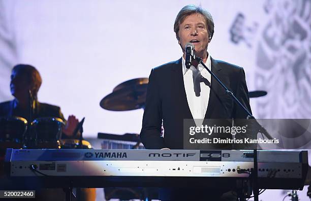 Robert Lamm of Chicago performs onstage at the 31st Annual Rock And Roll Hall Of Fame Induction Ceremony at Barclays Center of Brooklyn on April 8,...