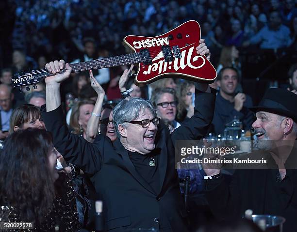 Steve Miller attends 31st Annual Rock And Roll Hall Of Fame Induction Ceremony at Barclays Center of Brooklyn on April 8, 2016 in New York City.