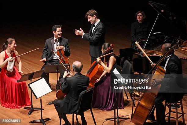 Chamber Music Society's season opening concert at Alice Tully Hall on Wednesday night, October 15, 2014.This image:The pianist Alessio Bax , with...