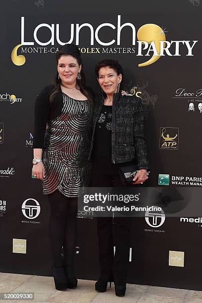 Melanie Antoinette De Massy and Elisabeth Ann De Massy attend the Launch Party at ZeloÕs Monaco during preview day of the ATP Monte Carlo Masters, at...