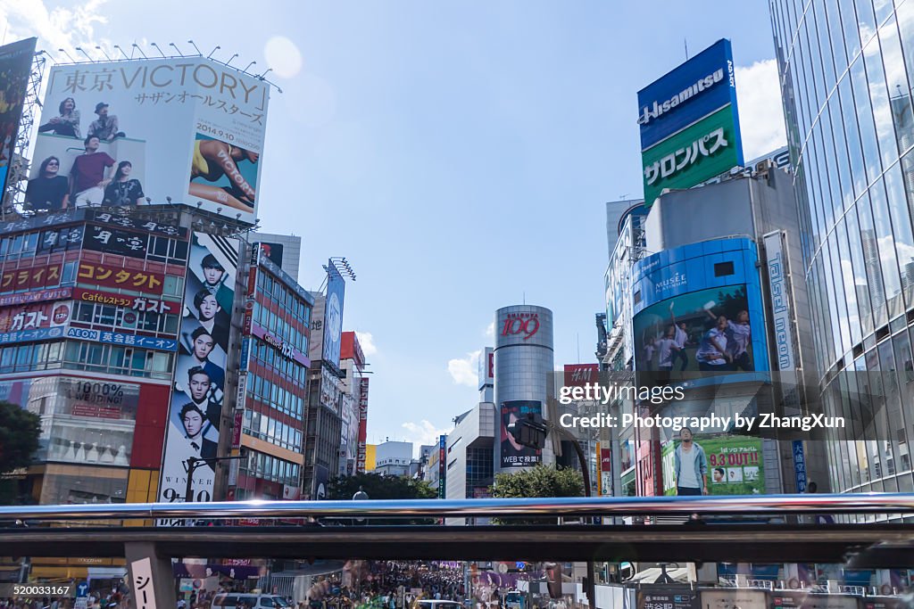 Shibuya skyline in Japan at daytime