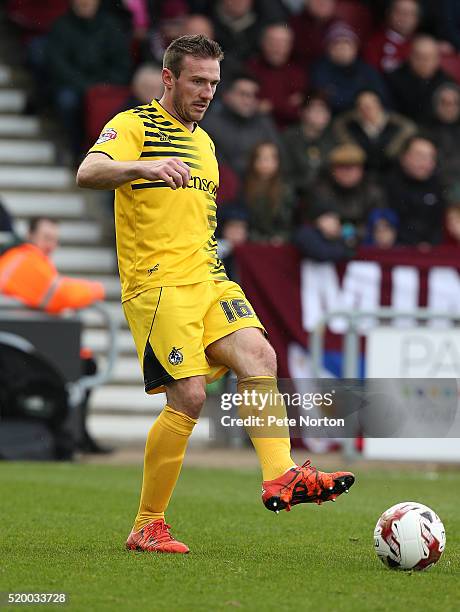 Liam Lawrence of Bristol Rovers in action during the Sky Bet League Two match between Northampton Town and Bristol Rovers at Sixfields Stadium on...