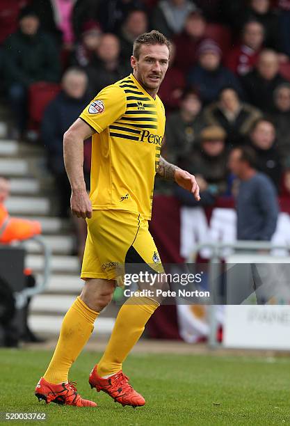 Liam Lawrence of Bristol Rovers in action during the Sky Bet League Two match between Northampton Town and Bristol Rovers at Sixfields Stadium on...