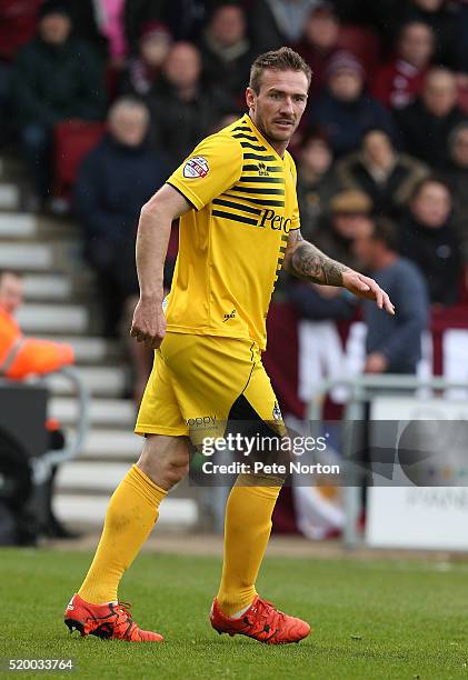 Liam Lawrence of Bristol Rovers in action during the Sky Bet League Two match between Northampton Town and Bristol Rovers at Sixfields Stadium on...