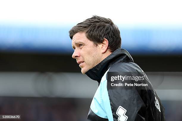 Bristol Rovers manager Darrell Clarke looks on during the Sky Bet League Two match between Northampton Town and Bristol Rovers at Sixfields Stadium...