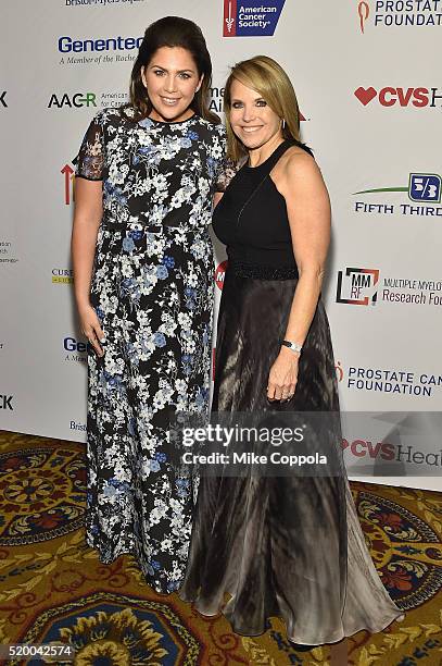 Recording artist Hillary Scott and Co-founder & SU2C Council of Founders and Advisors, Katie Couric attend Stand Up To Cancer's New York Standing...